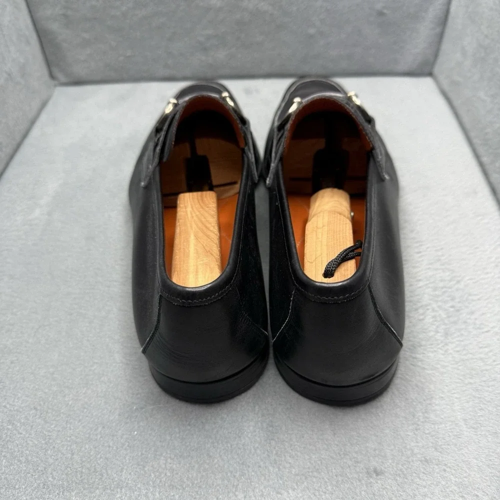Magnanni 16492 Horsebit Loafers Men's 11.5 M Black Leather Dress Shoes